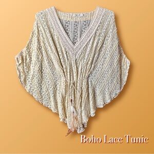🌻 BOHO Lace Belted Tunic🌻